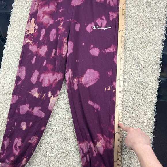 Champion Athleticwear Sweatpants Size Small Red White Tie Dye Drawstring - Picture 10 of 10